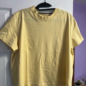 Yellow Calvin Klein boxy Tshirt worn once